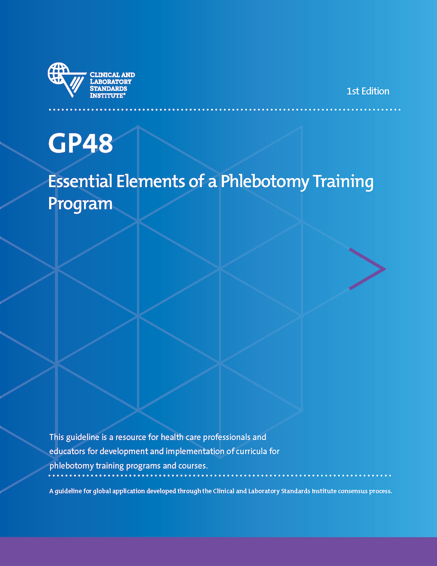 Essential Elements of a Phlebotomy Training Program, 1st Edition