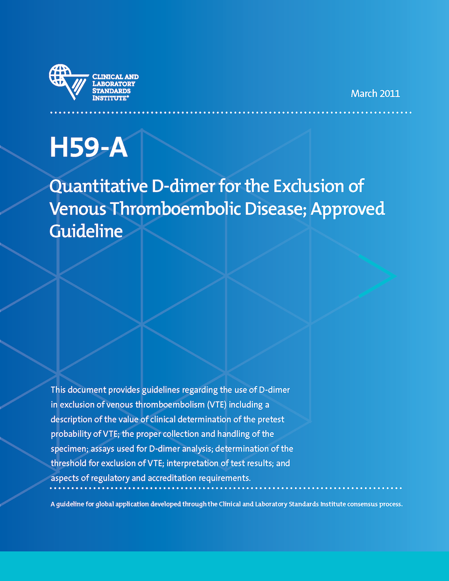 Quantitative D-dimer for the Exclusion of Venous Thromboembolic Disease, 1st Edition