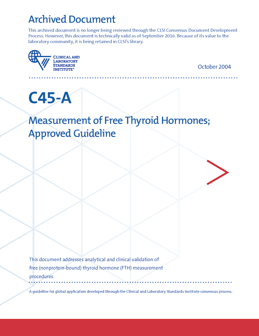 Measurement of Free Thyroid Hormones, 1st Edition