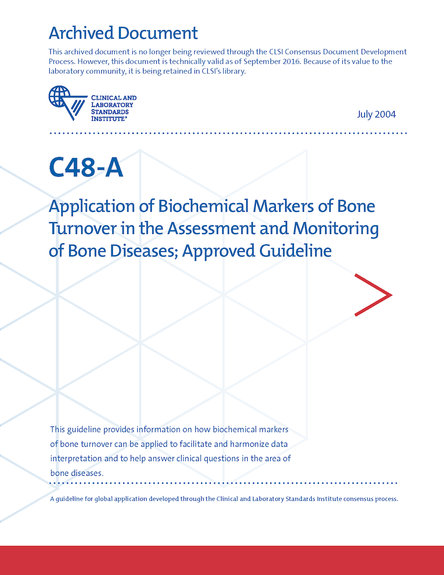 Application of Biochemical Markers of Bone Turnover in the Assessment and Monitoring of Bone Diseases, 1st Edition