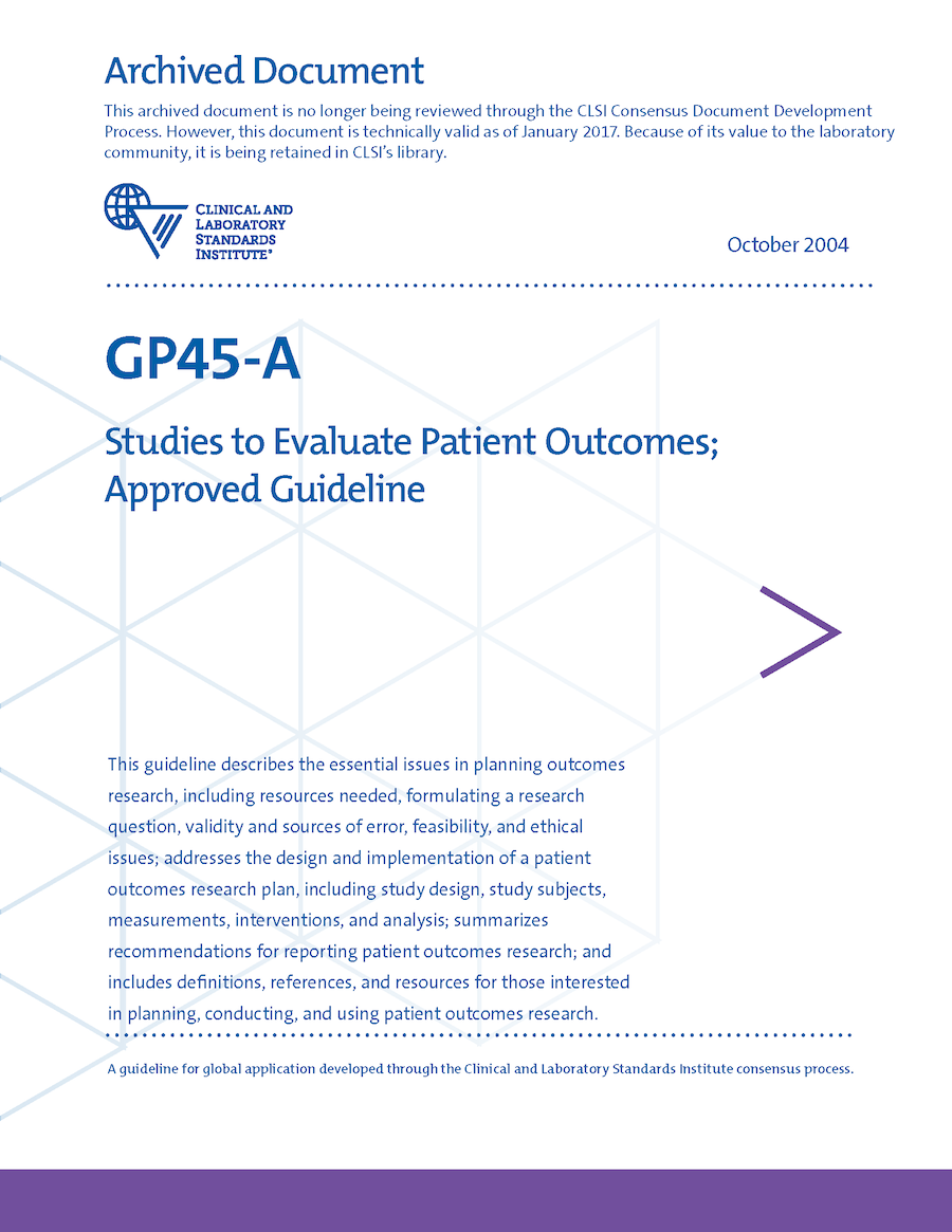 Studies to Evaluate Patient Outcomes, 1st Edition
