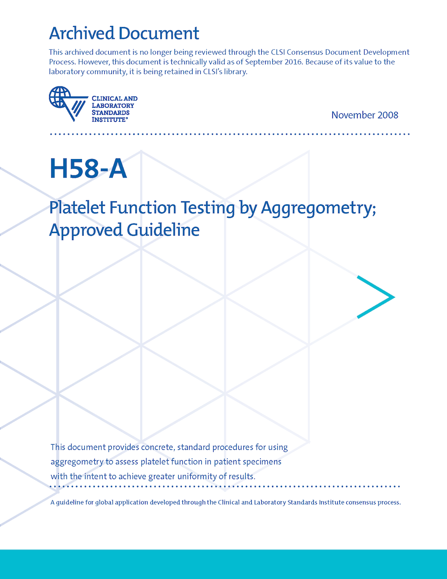 Platelet Function Testing by Aggregometry, 1st Edition