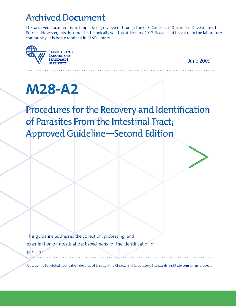 Procedures for the Recovery and Identification of Parasites From the Intestinal Tract, 2nd Edition