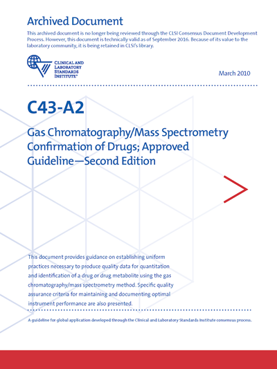 Gas Chromatography/Mass Spectrometry Confirmation of Drugs, 2nd Edition