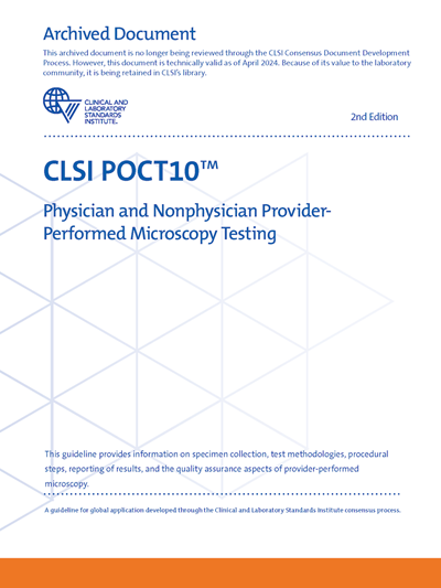 Physician and Nonphysician Provider-Performed Microscopy Testing, 2nd Edition