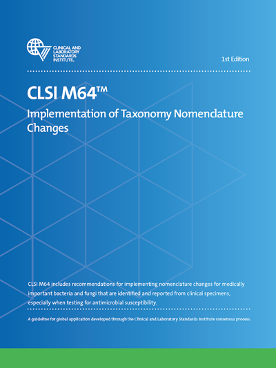 Implementation of Taxonomy Nomenclature Changes, 1st Edition