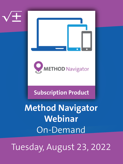 Using Method Navigator for Establishing and Implementing Laboratory Test Methods