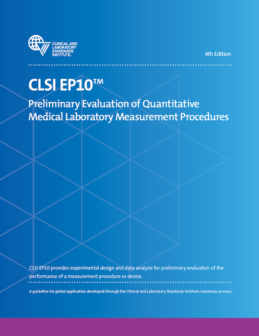 Preliminary Evaluation of Quantitative Medical Laboratory Measurement Procedures, 4th Edition