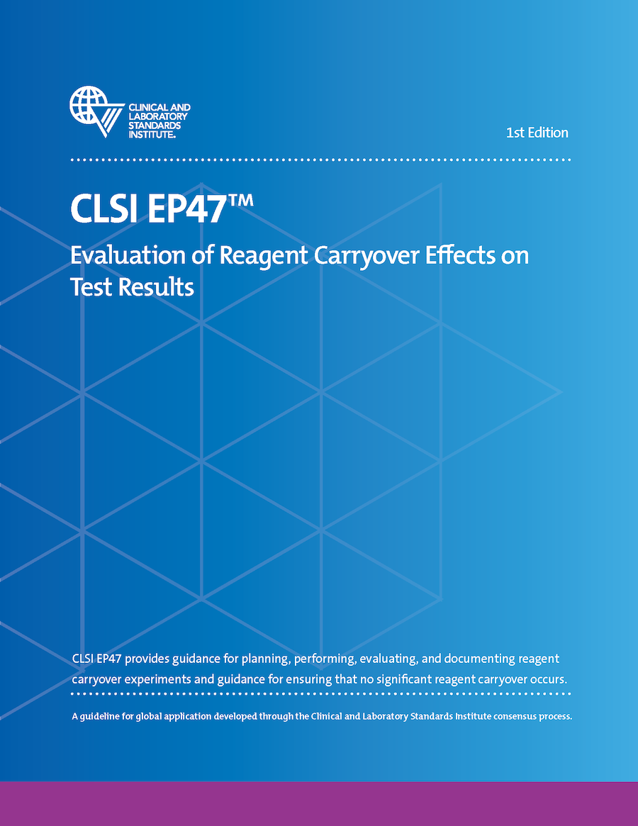Evaluation of Reagent Carryover Effects on Test Results, 1st Edition
